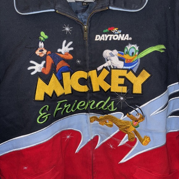2006 JH Design Disney Daytona 500 Jacket Mickey Racing Jeff Hamilton Youth 2XL - Picture 2 of 16